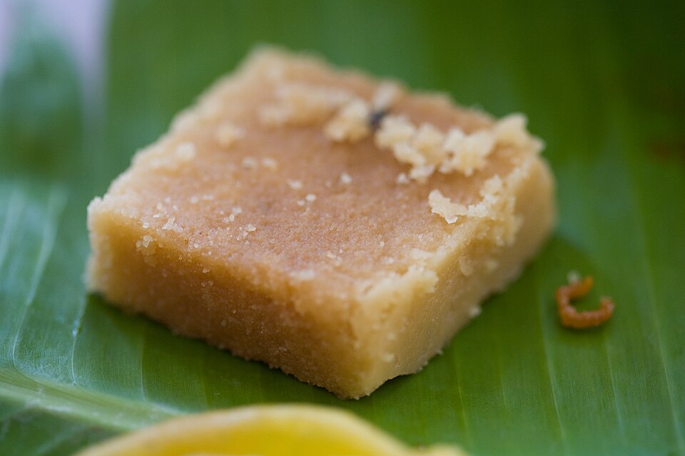 Mysore pak sundae, included in Saffron & Slate thali